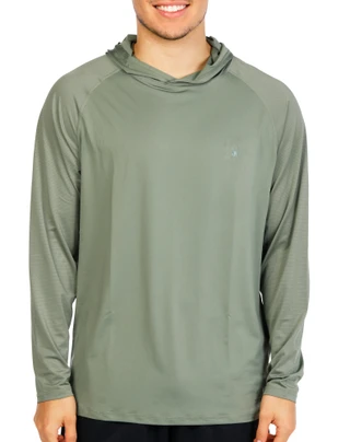 Thumbnail 1: Spyder Men's Active Rashguard Logo Hoodie 