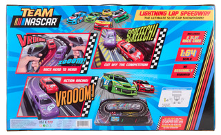 Thumbnail 2: Nascar Lightning Lap Speedway Slot Car Racetrack Set 