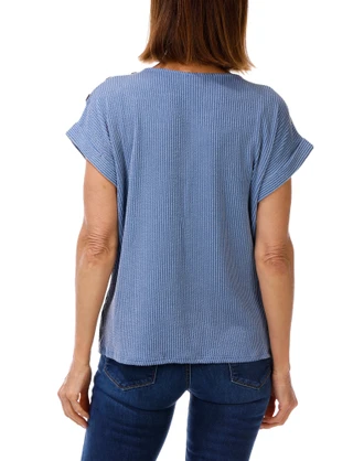 Thumbnail 2: Set The Stage Women's Ribbed Tie Front Top 