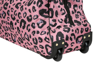 Thumbnail 4: Juicy Couture Large Pink Leopard Rolling Duffel Bag 