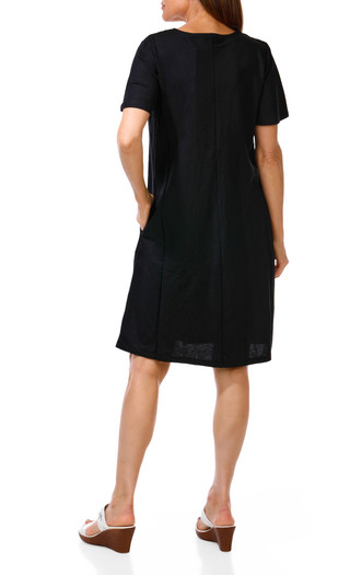 Thumbnail 2: Nina Leonard Women's Solid Crochet Dress  
