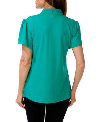 Thumbnail 2: Emerald Eighteen Women's Active Quarter Zip Polo Top  
