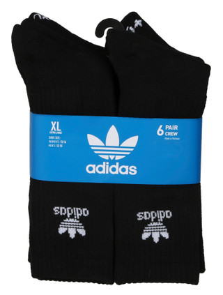 Thumbnail 1: Adidas 6 Pk Crew Cut Unisex Socks  