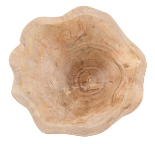 Thumbnail 3: TRIOBRO 10x6 Natural Teak Root Vase 