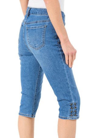 Thumbnail 2: D. Jeans Women's Petite Denim Capris  