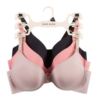 Thumbnail 1: ANNE KLEIN Women's 3 Pk Full Figure T-Shirt Bras 