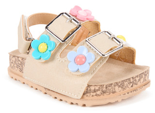 Thumbnail 1: Bebe Toddler Girl's Floral Appliques Sandals 