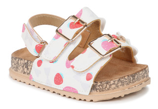 Thumbnail 2: Bebe Toddler Girls Strawberry Footbed Sandals 