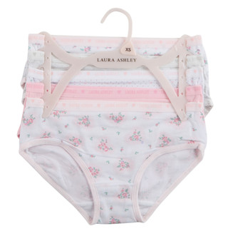 Thumbnail 1: Laura Ashley Girls 5 Pk Bikini Panties  