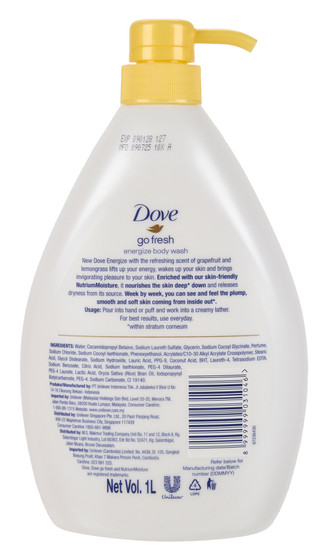 Thumbnail 2: DOVE 33 oz Grapefruit & Lemongrass Scented Body Wash  