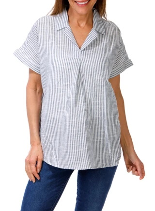 Thumbnail 1: Women's Stripe Print Top  