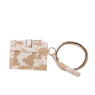 Thumbnail 2: DS Fashion Cow Print O'Ring Card Case  