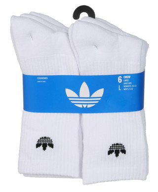 Thumbnail 1: Adidas 6 Pk Crew Cut Unisex Socks 