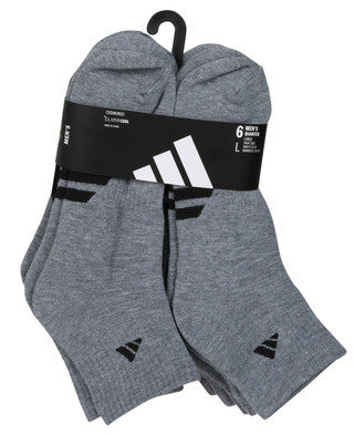 Thumbnail 1: Adidas Men's 6 Pk Quarter Socks  