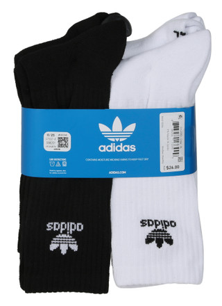 Thumbnail 2: Adidas 6 Pk Crew Cut Unisex Socks  