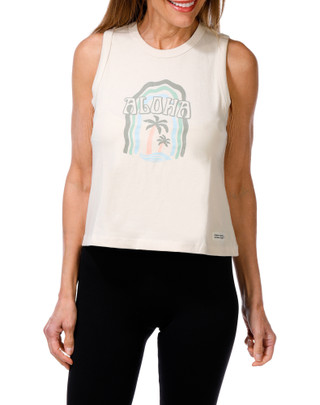Thumbnail 1: Life is Good Women's Logo Graphic Tank 