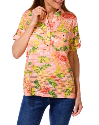 Thumbnail 1: Kate Park Women's Floral Print Top  