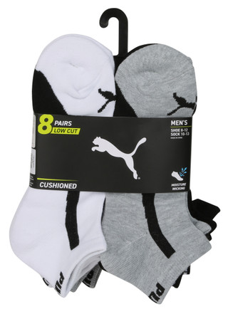 Thumbnail 1: Puma Men's 8 Pk Low Cut Socks 