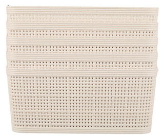 Thumbnail 2: CORE HOME 5 Pk Wheat Straw Storage Basket  
