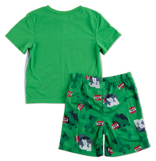 Thumbnail 2: Minecraft Little Boys 2 Pc Pajama Shorts Set  