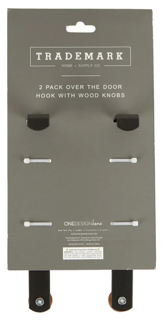 Thumbnail 2: Trademark Home & Supply 2 Pk Over The Door Hooks 