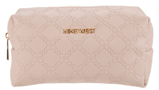 Thumbnail 1: NINE WEST Embossed Monogram Cosmetic Bag 