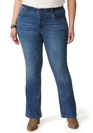 Thumbnail 1: Democracy Plus Ab Solutions High Rise Itty Bitty Boot Jeans 