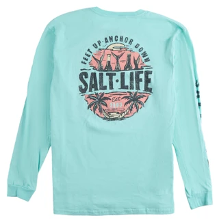 Thumbnail 2: Salt Life Men's Long Sleeve Weekend Forecast Shirt 