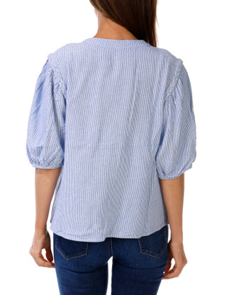 Thumbnail 2: Nicole Miller Women's Stripe Print Top  