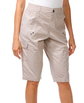 Thumbnail 1: Dash Women's Kaya Comfort Waist Bermuda Cargo Shorts 