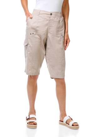 Thumbnail 1: Dash Women's Kaya Comfort Waist Bermuda Cargo Shorts 