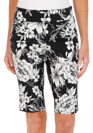 Thumbnail 1: Philosophy Women's Tropical Print Stretch Bermuda Shorts 