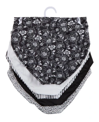 Thumbnail 2: Gloria Vanderbilt Women's 5 Pk HI Cut Smoothing Panties 