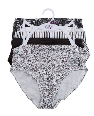 Thumbnail 1: Gloria Vanderbilt Women's 5 Pk HI Cut Smoothing Panties 