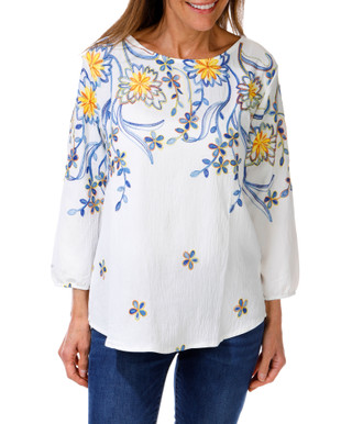 Thumbnail 1: Ana & Rose Women's Embroidered Floral Top  