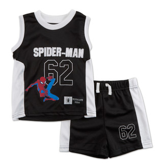 Thumbnail 1: Marvel Toddler Boys 2 Pc Spiderman Jersey Tank Shorts Set 
