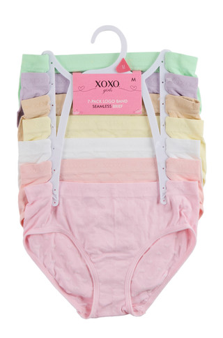 Thumbnail 1: XOXO Girls Girls 7 Pk Seamless Logo Panties 