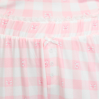 Thumbnail 3: Aeropostale Women's 2 Pc Lace Lined Gingham Sleep Set 
