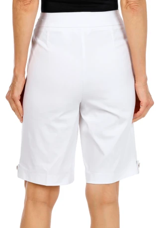 Thumbnail 4: Coral Bay Women's Gold Shell Hem Bermuda Shorts 