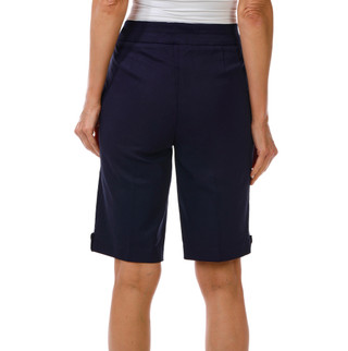 Thumbnail 2: Coral Bay Women's Gold Shell Hem Bermuda Shorts 