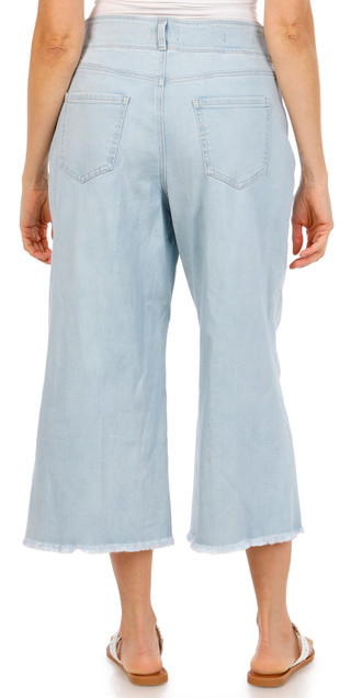 Thumbnail 2: NYDJ Women's High Rise Brigitte Wide Leg Capris 