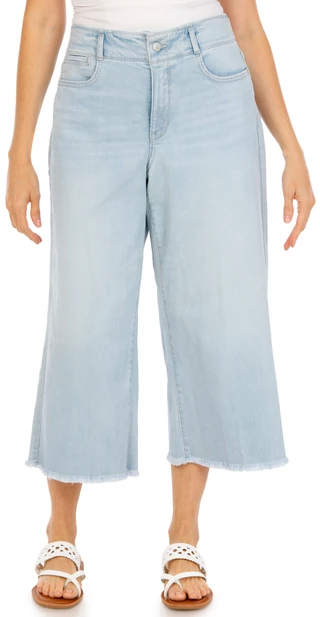 Thumbnail 1: NYDJ Women's High Rise Brigitte Wide Leg Capris 