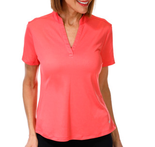 Thumbnail 1: REEL LEGENDS Women's Short Sleeve Freeline Collared Top 