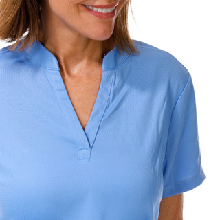 Thumbnail 3: REEL LEGENDS Women's Short Sleeve Freeline Collared Top 