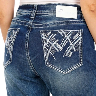 Thumbnail 3: Charme Women's Heavy Stitch Bootcut Jeans 