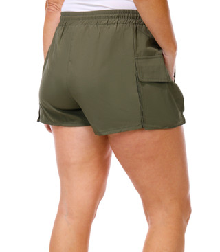 Thumbnail 2: BEARPAW Women's Active Ripstop Paneled Cargo Shorts 