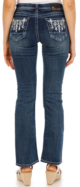 Thumbnail 1: Charme Women's Aztec Bootcut Jeans 