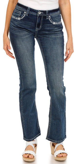 Thumbnail 2: Charme Women's Aztec Bootcut Jeans 