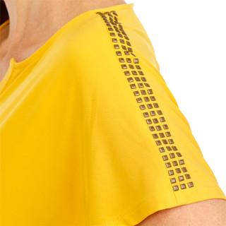 Thumbnail 2: CARMEN MARC VALVO Women's Dolman Flutter Studded Sleeve Top 
