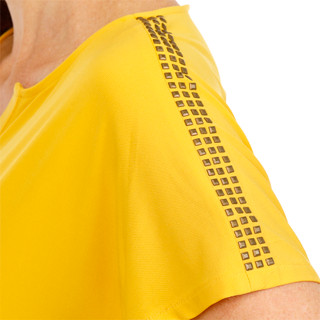 Thumbnail 3: CARMEN MARC VALVO Women's Dolman Flutter Studded Sleeve Top 